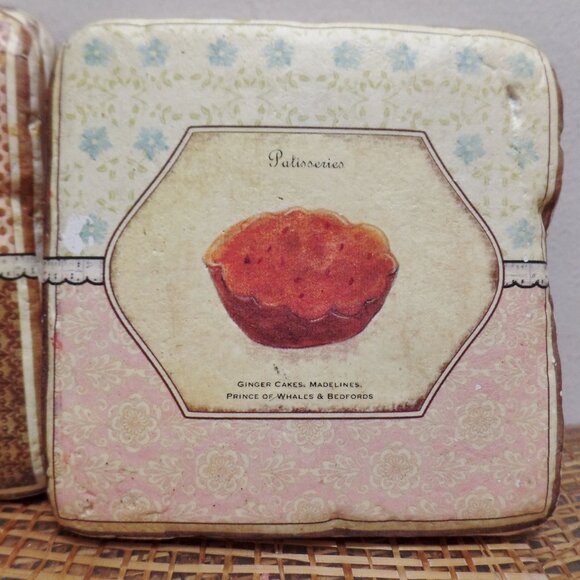 Terri Conrad French Pastry Coasters Set Of Four - Picture 8 of 11